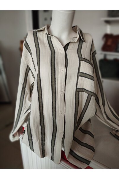 Sy Coll Kadın Salaş  Müslin  Tunik Gömlek