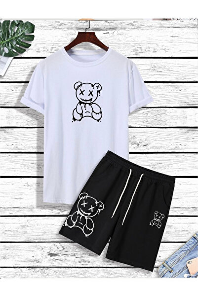 Stendhal Unisex Σετ με στάμπα αρκούδας για κάτω και επάνω μέρος