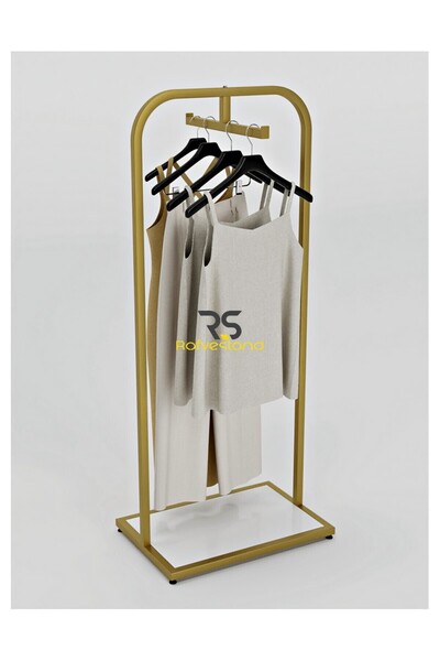 Dekoratif Butik Tekli Çekim Askılık Mağaza Standı Askılık