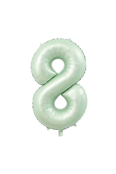 parti sürprizi بالون فويل ريترو أخضر مائي مكون من 8 أرقام