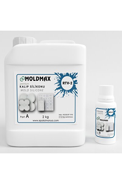 Epoksimax RTV-2 KALIP SİLİKONU 20 SHORE PREMIUM EKSTRA PARLAK 2 KG