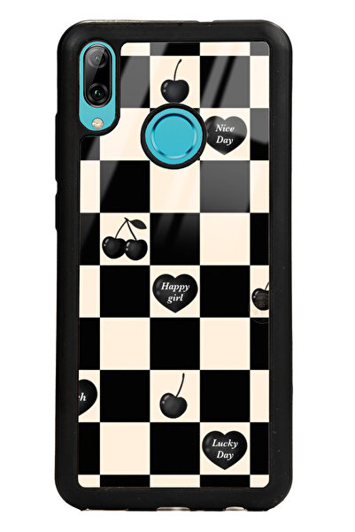 Spoyi Huawei P Smart (2019) Happy Girls Tasarımlı Glossy Telefon Kılıfı