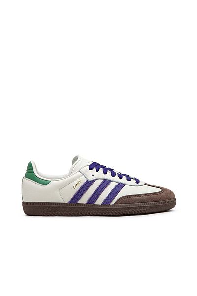 adidas Samba OG Pruple Green Sports Shoes LIMITED EDITION