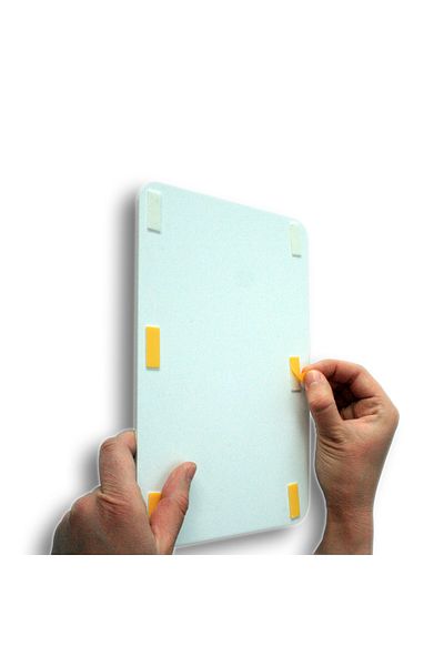 PASS علامات تحذيرية PVC مقاس 16 × 24 تستخدم قناعًا