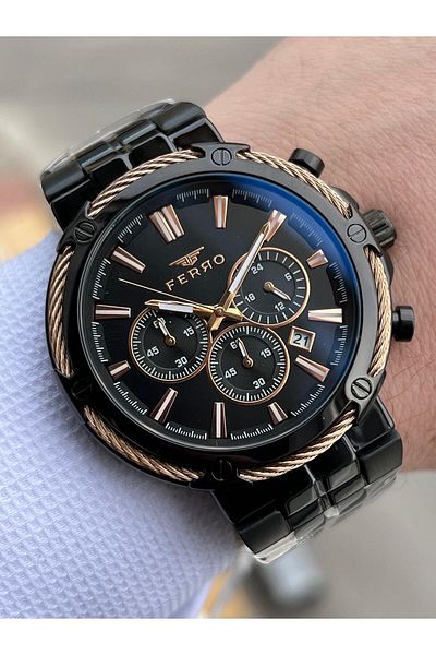 FERRO Inner Functions Active Chronograph 30 Mt Waterproof Men's Wrist Watch xf0032
