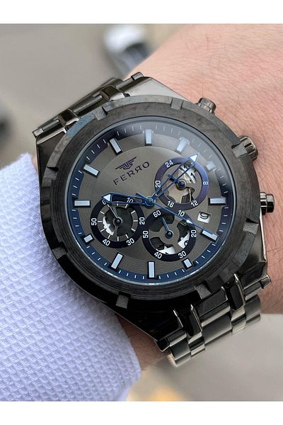 FERRO Inner Functions Active Chronograph 30 Mt Waterproof Men's Wrist Watch xf0038