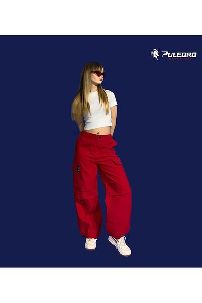Puledro Girl's Four Seasons Parachute Pants 6-15 Years 23-pk0405