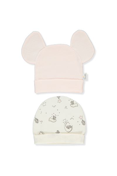 Bebetto INTERLOCK HAT 2-PACK (SLEEPY CUTE) C 1037