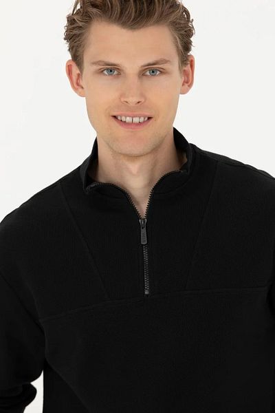 U.S. Polo Assn. Men's Black Sweatshirt - Relaxed Fit