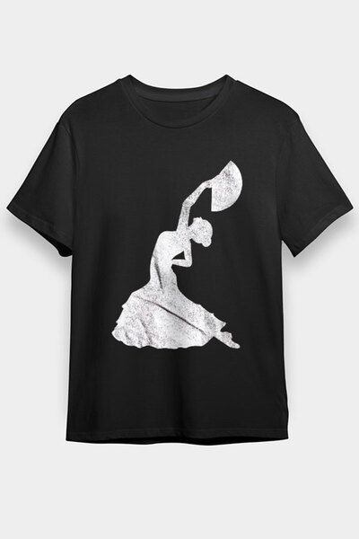 Darkhane تي شيرت الفلامنكو الأسود للجنسين