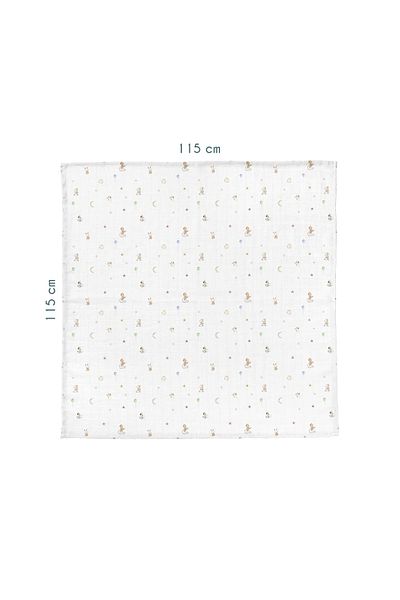 Casadora Baby 100% Cotton Washed Muslin Blanket (115x115 cm)