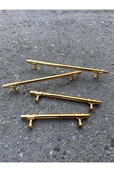 ARON LÜX ARSİN KULP (ALTIN - ALTIN) 224MM TV ÜNİTE KONSOL ŞİFONYER MUTFAK DOLAP KAPAK KULPU 22,4CM