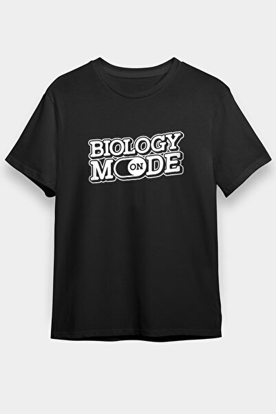 Darkhane تي شيرت أسود للجنسين - تي شيرت بيولوجي مفتوح