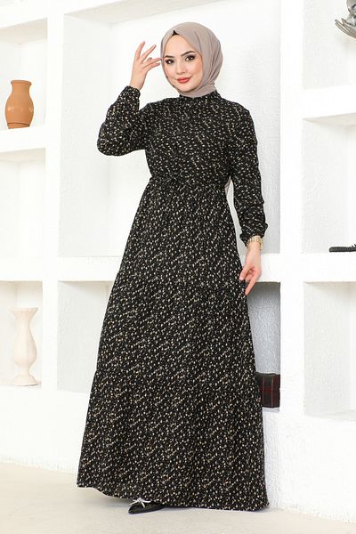 MSK Fashion Φόρεμα με κουμπιά με τραγανό σχέδιο