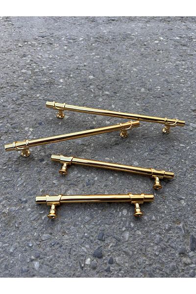 ARON LUX ARSIN HANDLE (GOLD - GOLD) 160MM TV UNIT CONSOLE DRESSER KITCHEN CABINET DOOR HANDLE 16CM