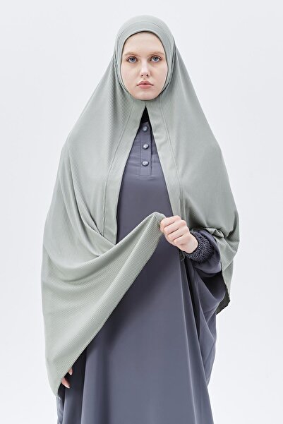 Altobeh Έτοιμο πρακτικό κουμπωτό πολυτελές οργανικό ριγέ σάλι καμισόλ σταυρωτής ευθυγράμμισης ανοιχτό πράσινο νερό