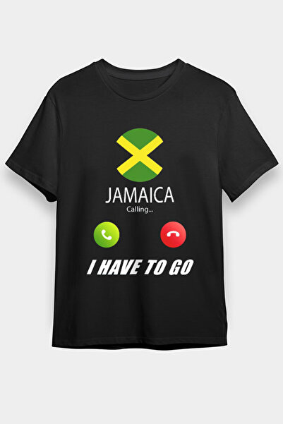 Darkhane تي شيرت أسود جامايكا للجنسين