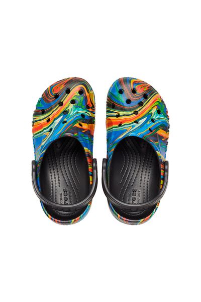 Crocs BAYA GRAFISCHER CLOG 206814 -0C4 SCHWARZ / MULTI