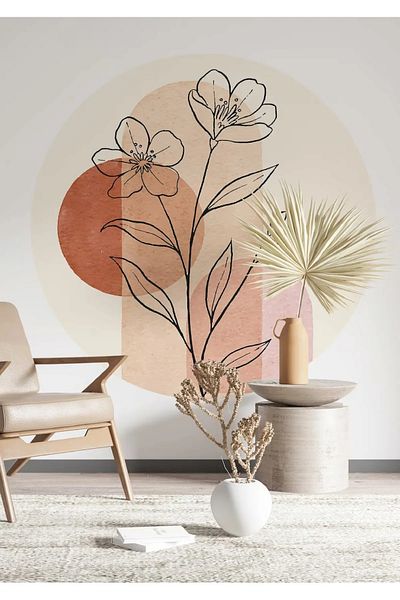 Sticker Ekspres Autocolant de perete decorativ Bohemian Art Circle Boho