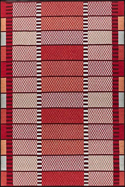 Rugs Modern Halı Червен геометричен креативен тъкан килим 4188