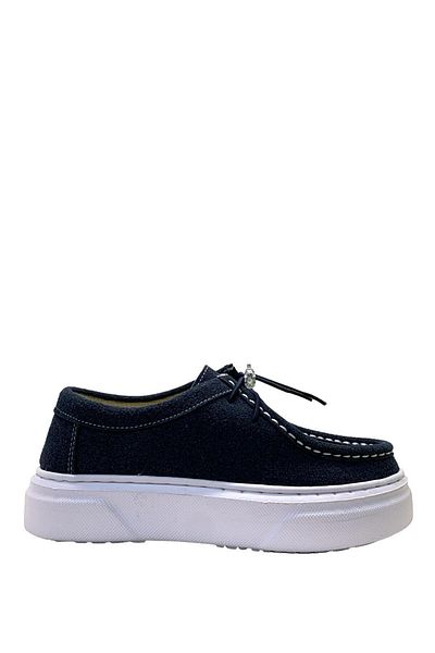 Tuğba Ortopedi 102 Pantofi ortopedici ușori unisex pentru copii bleumarin din piele intoarsa