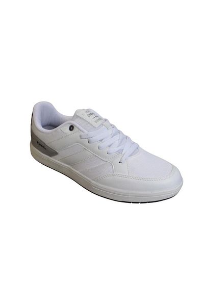 Kinetix KINETIX Men's White Black Rubber Sole Mesh Sports Walking Shoes