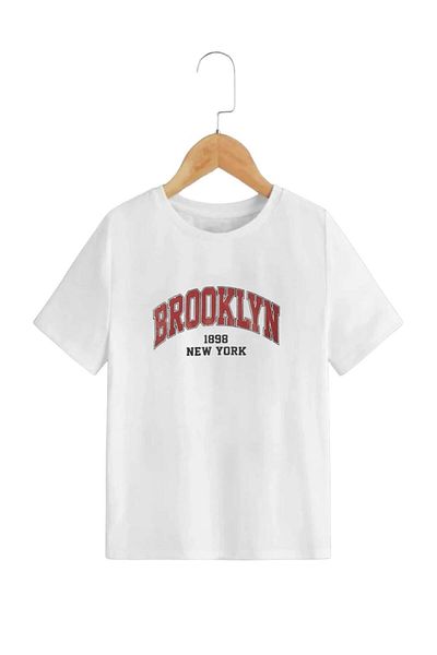 BENROMA 1 produs este un cadou pentru achiziții de 6 și peste Tricou pentru copii cu imprimeu Brooklyn
