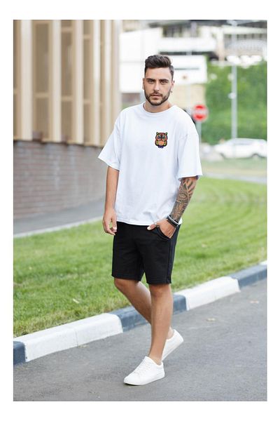 Guillermo Shorts T-shirt Set owl Printed