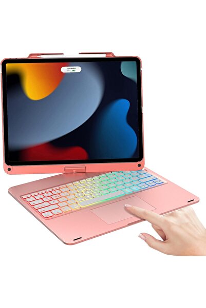 Fogy Ipad Pro 5-6 Nesil 12.9 2022 M2 Çip Uyumlu Klavyeli Kılıf 360 Dönebilen ...