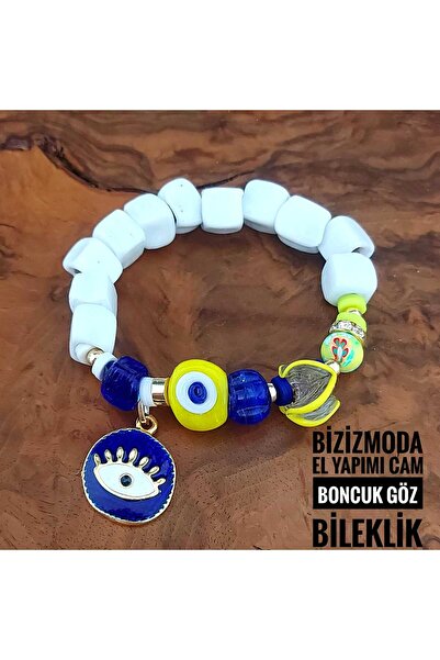 bizizmoda سحر الخرز الزجاجي بودروم - سوار بتصميم عين الشر من مورانو