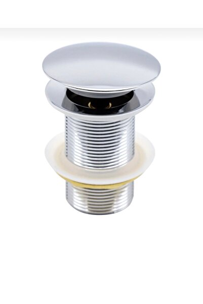 İSAOĞLU YAPI Lavabo Gideri Silver Gümüş Çift Kademe Lavabo Süzgeç Gider