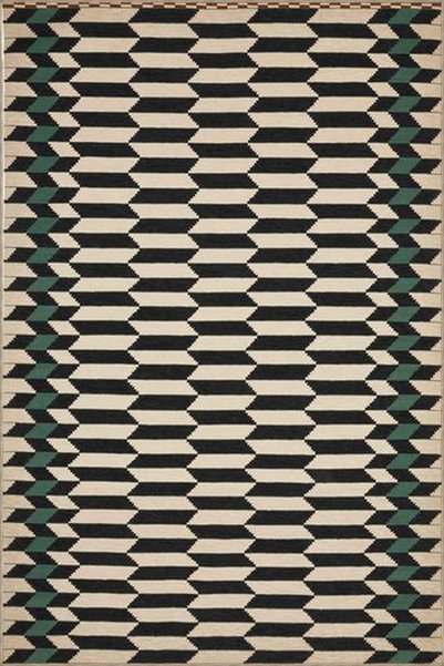 Rugs Modern Halı Black Honeycomb Geometric Creative Woven Base Carpet 4184