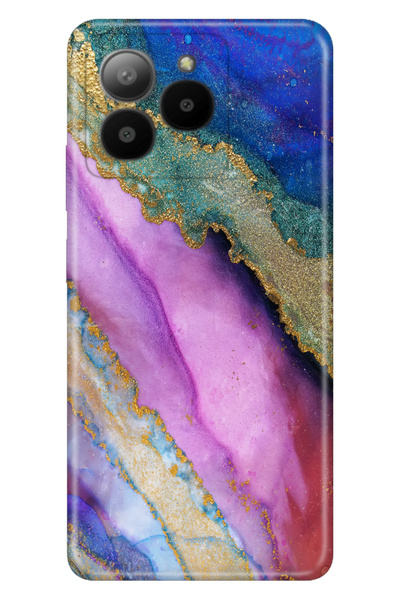 omix X7 Uyumlu Kılıf Resimli Baskılı Nano Silikon Soho Mermer