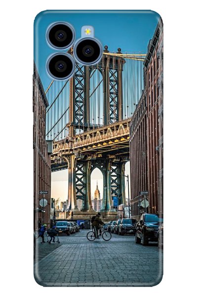 omix X6 Compatible Case Pictorial Printed Nano Silicone Brooklyn Bridge