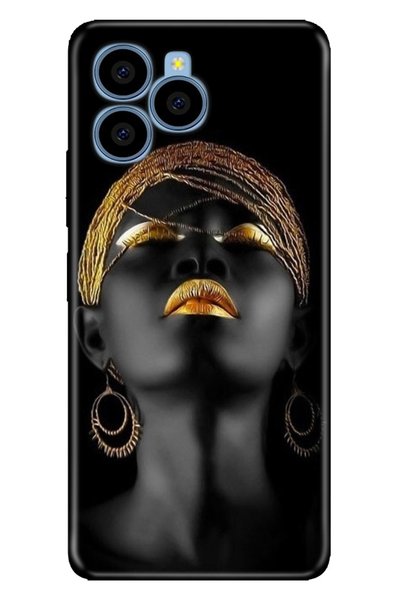 omix X6 Compatible Case Pictorial Printed Nano Silicone African Girl