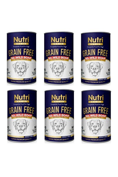 Nutri Canin Tahılsız Yaban Domuzlu Köpek Konservesi 400 Gr. X 6 Adet