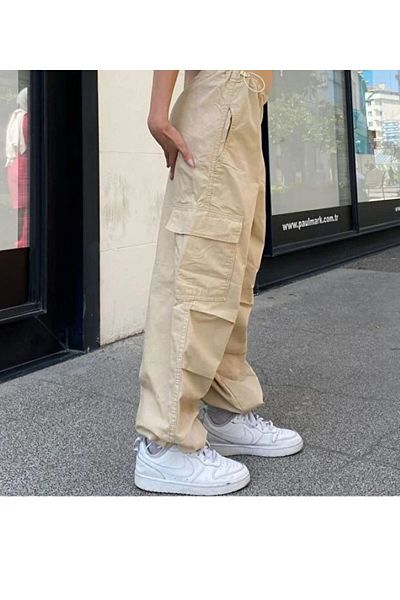 BİLBEC JEANS Παντελόνι με πλισέ τσέπη cargo