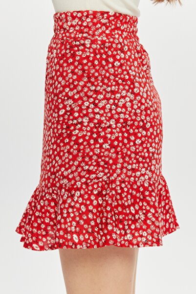 MA ananas Women's Floral Crispy Pattern Mini Shorts Skirt