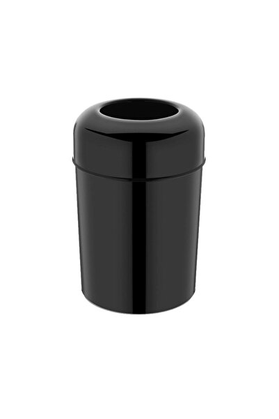 REYKA HİJYEN Paslanmaz Çelik Siyah Renk Oval Kapaklı 15 Litre Iç Hazneli Atık...