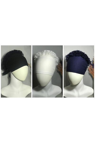 Zamir Set of 3 Lace Bonnet