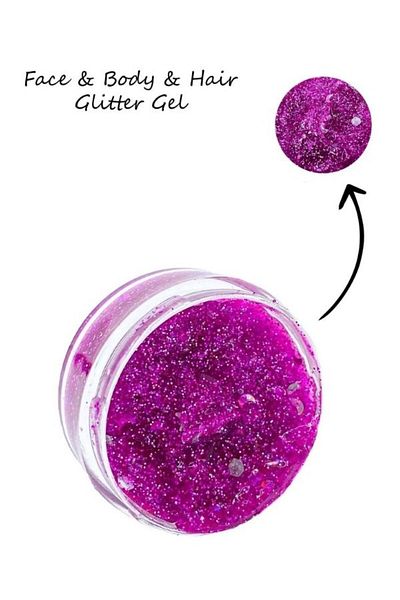 HİROS'H Gel Form Shiny Glitter Face Makeup & Body & Hair