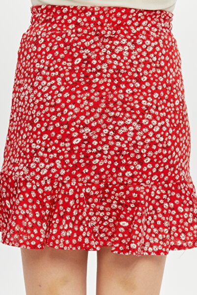 MA ananas Women's Floral Crispy Pattern Mini Shorts Skirt
