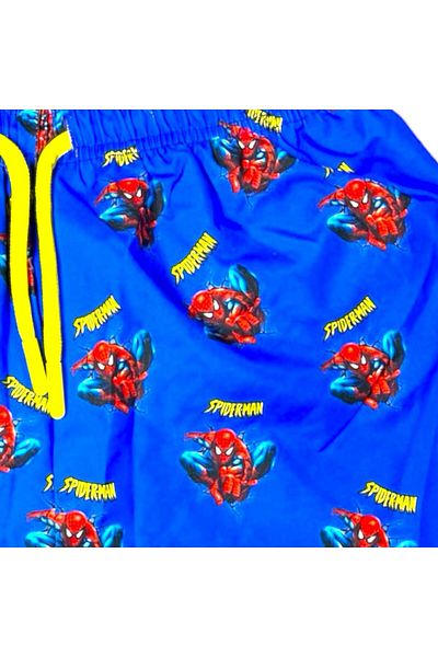 SPIDERMAN Pantaloni scurți de baie pentru copii spiderman spiderman cu imprimeu pantaloni scurți de costum de baie cu legături în talie