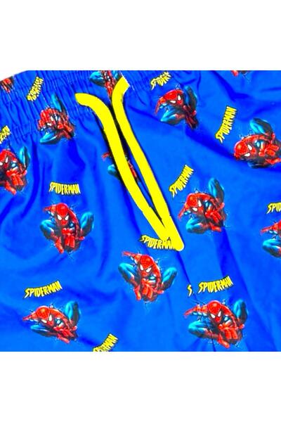 SPIDERMAN Children's swim trunks spiderman spiderman printed waist tied swimsuit shorts