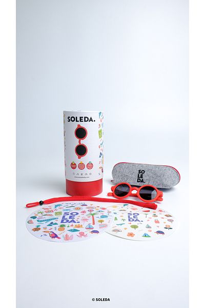 SOLEDA Strawberry Sunglasses for 0-12 Months Baby