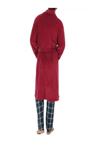KULCU HOME Şalyaka Women Men's Red Bathrobe