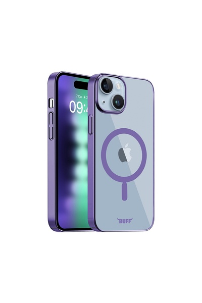 Buff iPhone 15 Plus MagSafe Slim Fit Kılıf Purple
