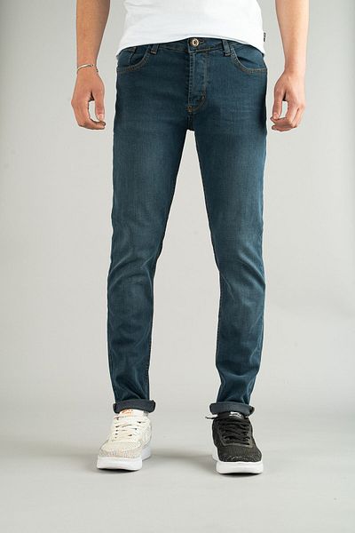 bombe Ανδρικό Vintage Washed Stretchy Slim Fit Slim Fit τζιν παντελόνι