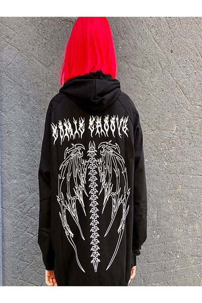 Touz Moda Φούτερ Touz Black Tribal Gothic Wings (unisex).