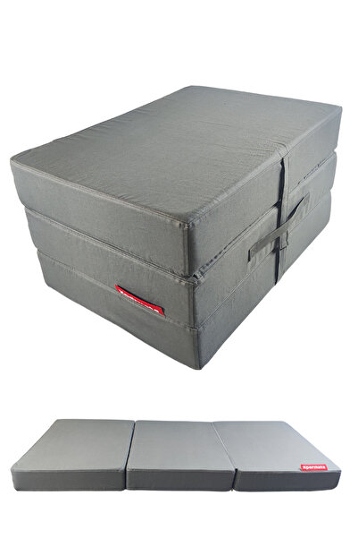 XPERMATE MaxiSafe Pro Şantiye Yatağı 80x180x14 cm Fermuarlı İşçi Yatağı Sünger Yatak Antrasit